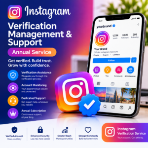 Instagram Verification Management & Support — Annual Subscription